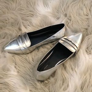 FOREVER21 Silver pointed flats
